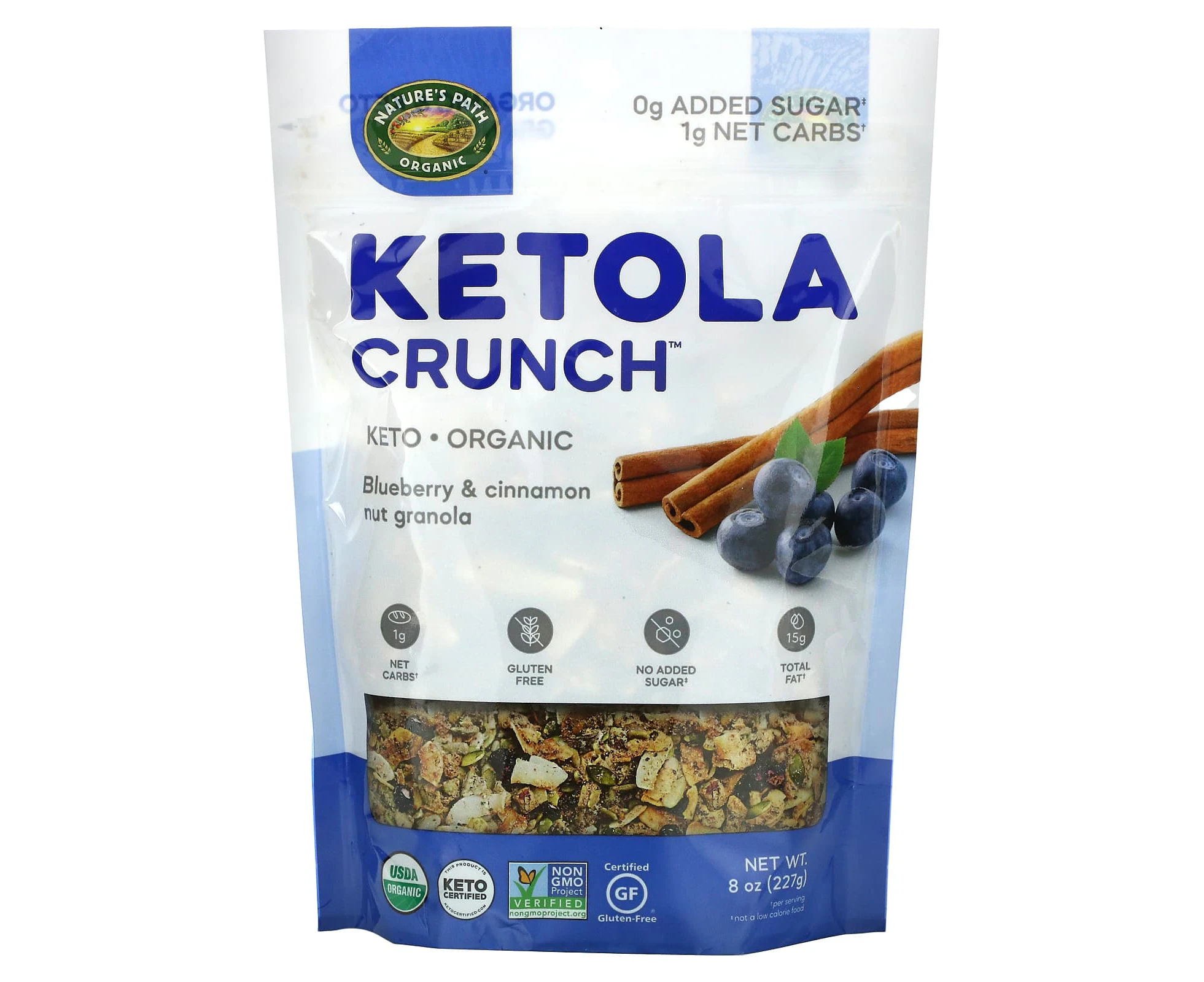 Nature's Path, Ketola Crunch, Blueberry & Cinnamon Granola, 8 oz (227 g)