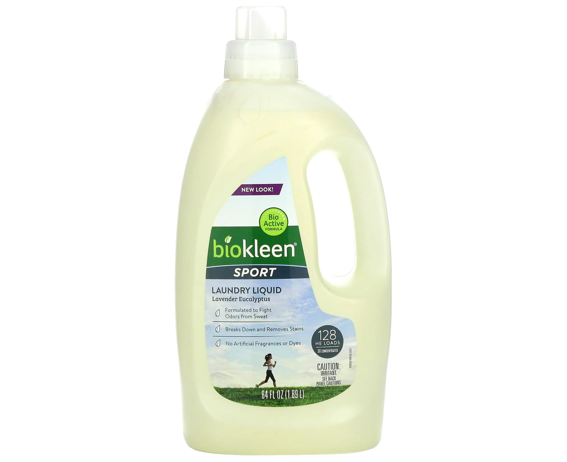 Biokleen, Sport, Laundry Liquid, Lavender Eucalyptus, 64 fl oz, (1.89 L)