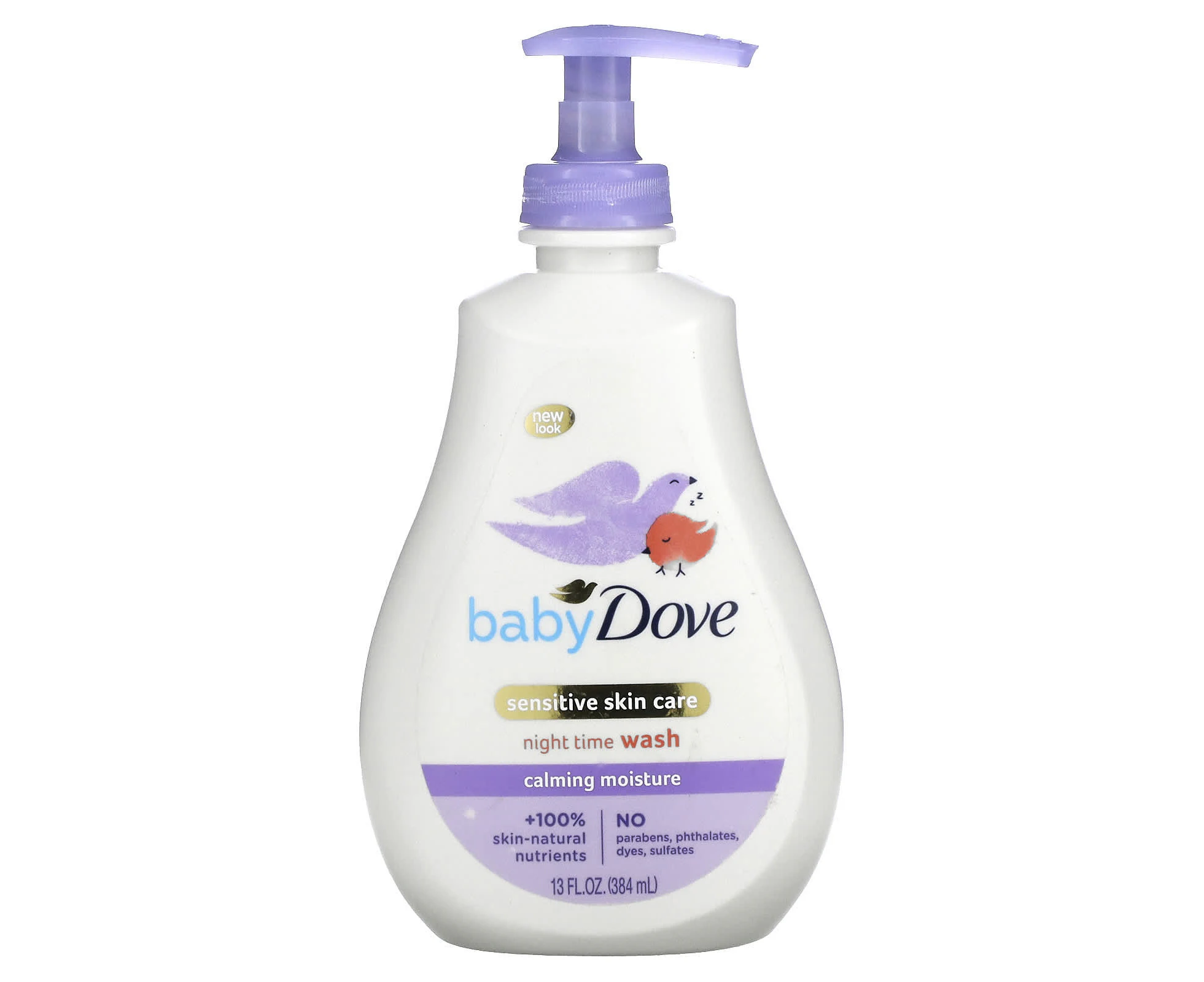 Dove, Baby, Sensitive Skin Care, Night Time Wash, Calming Moisture, 13 fl oz (384 ml)