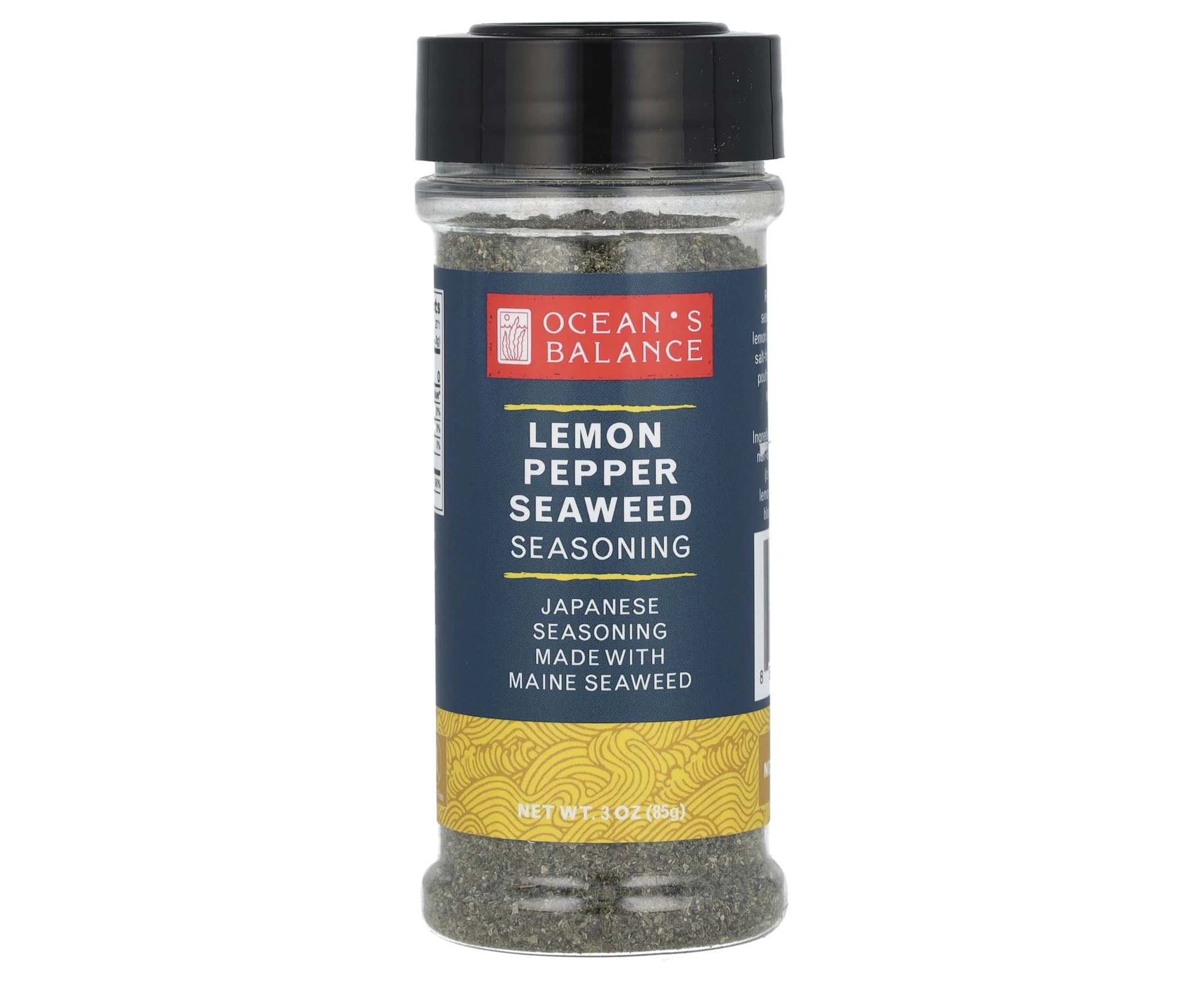 Ocean's Balance, Lemon Pepper Seaweed Seasoning, 3 oz (85 g)