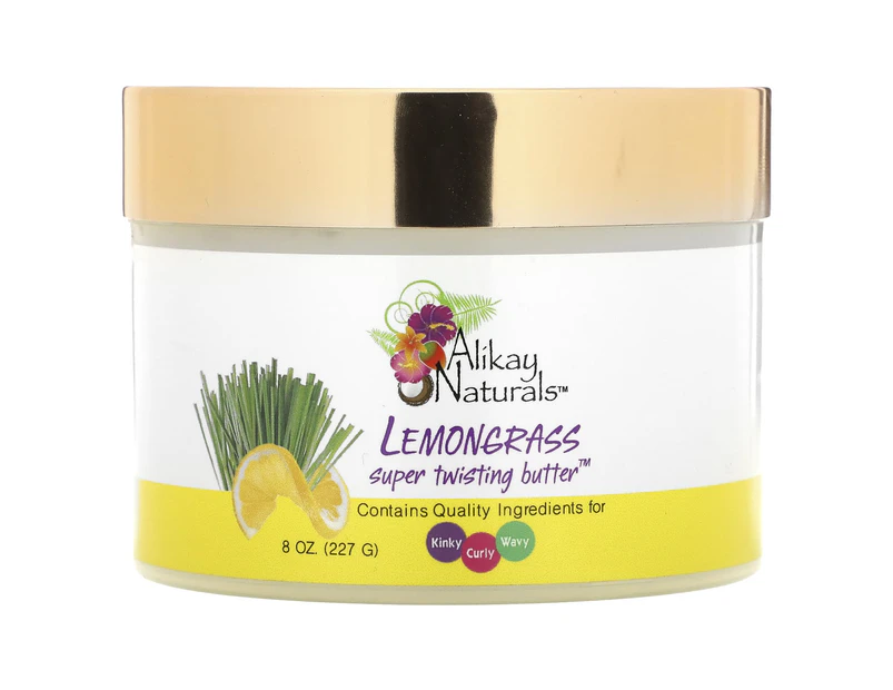 Alikay Naturals, Lemongrass Super Twisting Butter , 8 oz (227 g)