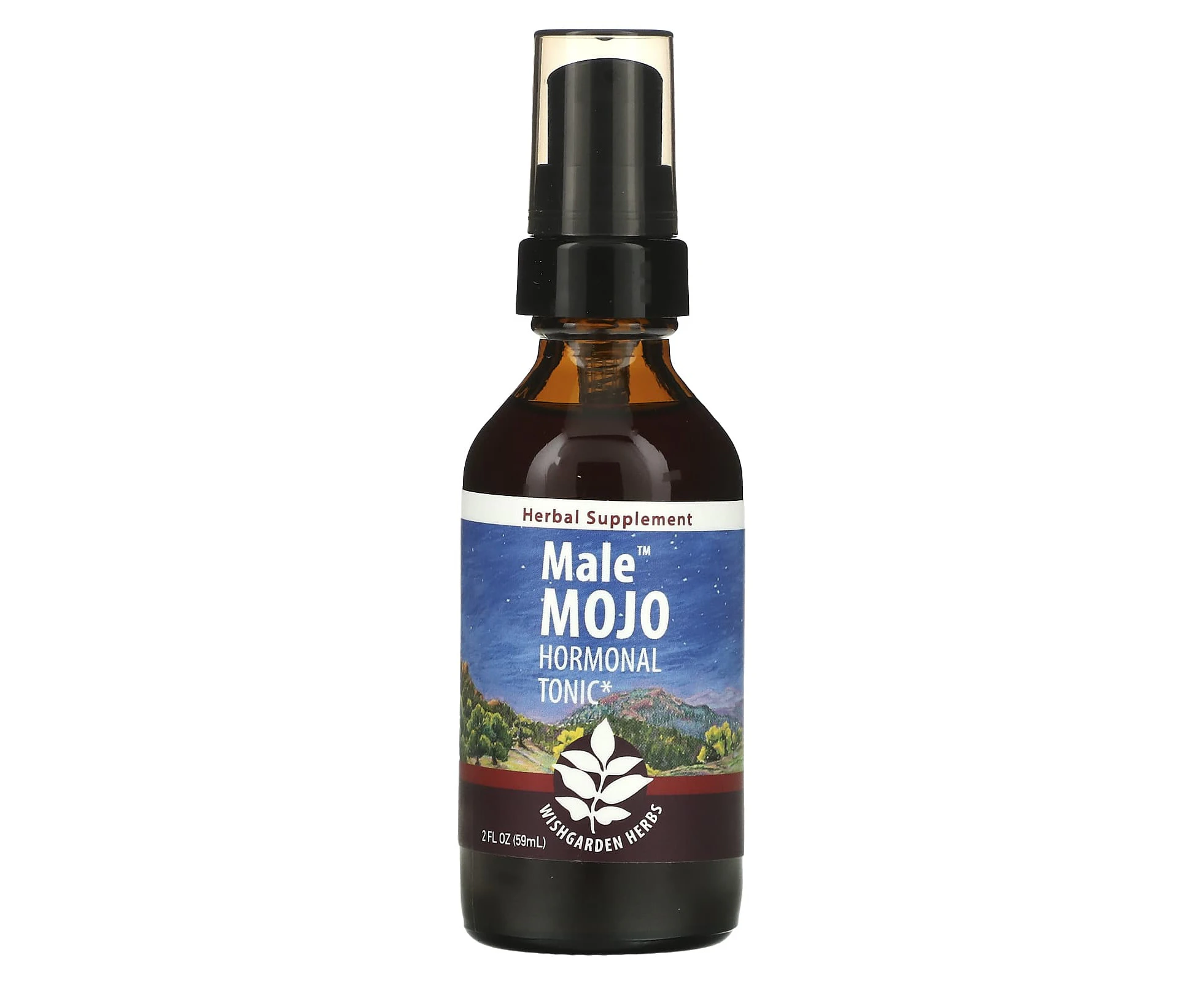 WishGarden Herbs, Male Mojo, Hormone Tonic, 2 fl oz (59 ml)