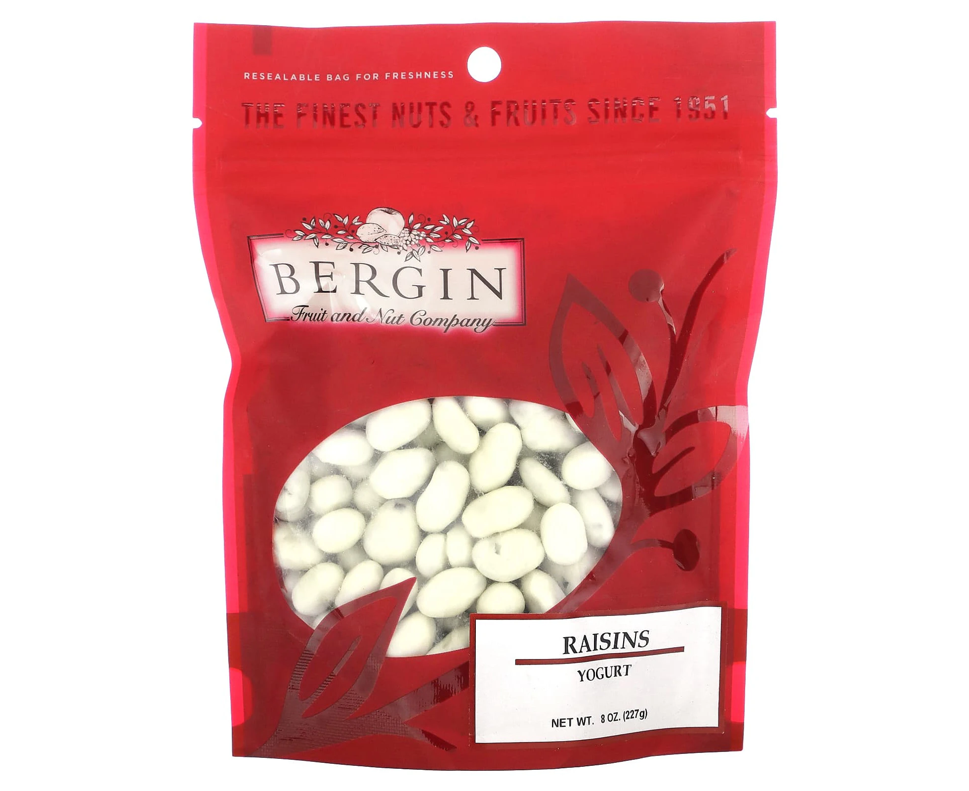 Bergin Fruit and Nut Company, Yogurt Covered Raisins, 8 oz (227 g)