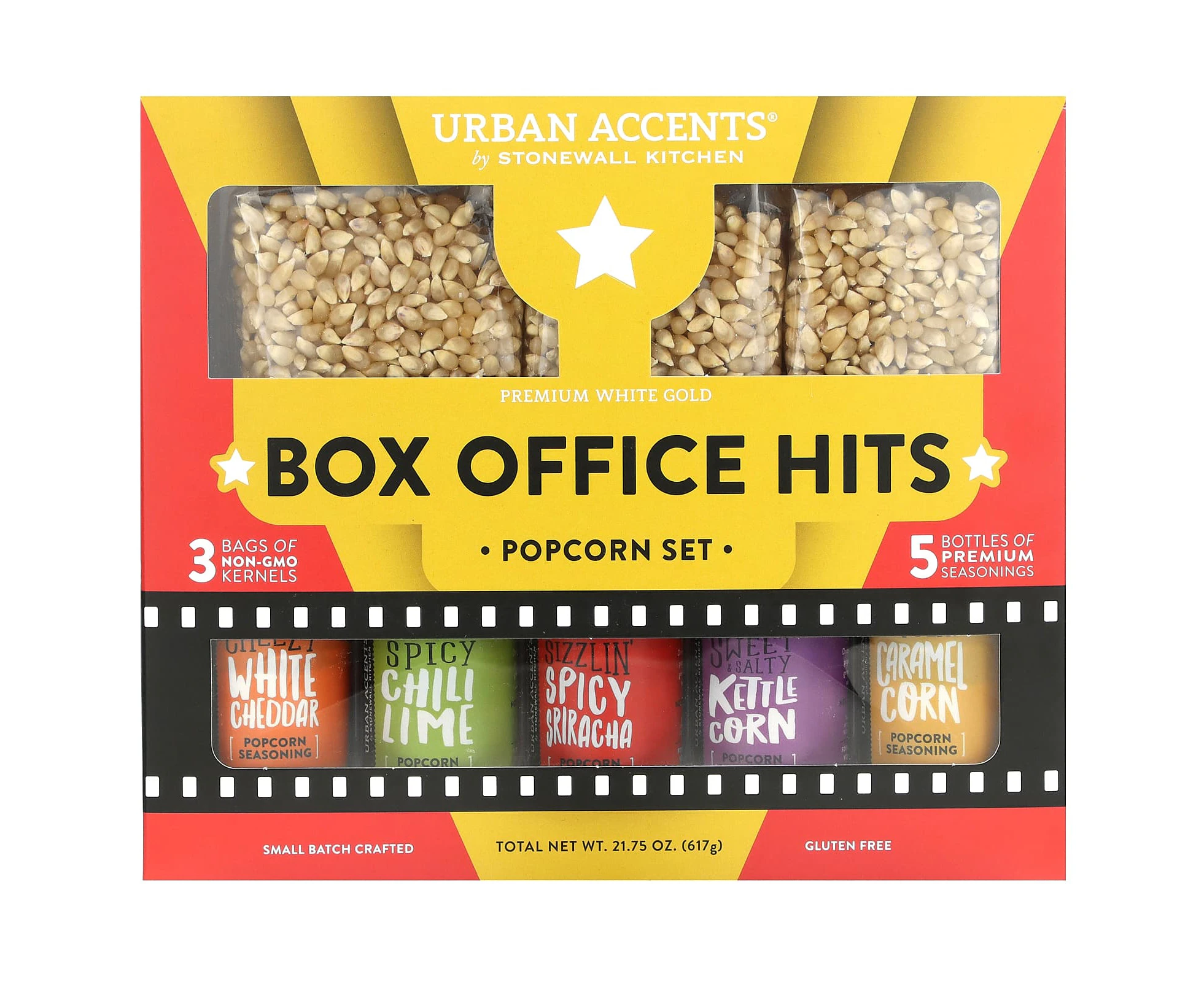 Urban Accents, Box Office Hits, Popcorn Set, 8 Pieces