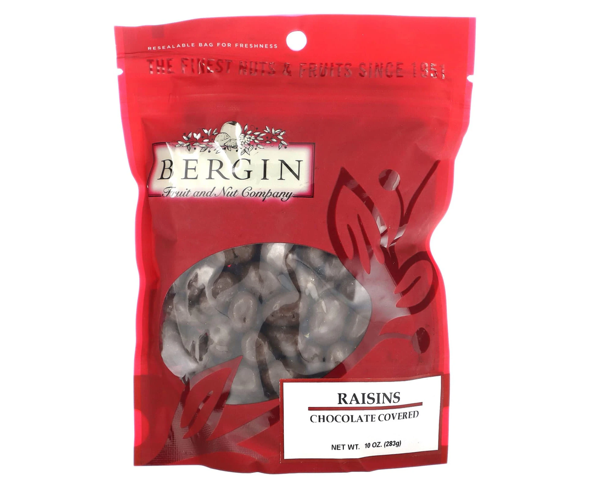 Bergin Fruit and Nut Company, Raisins, Chocolate Covered , 10 oz (283 g)