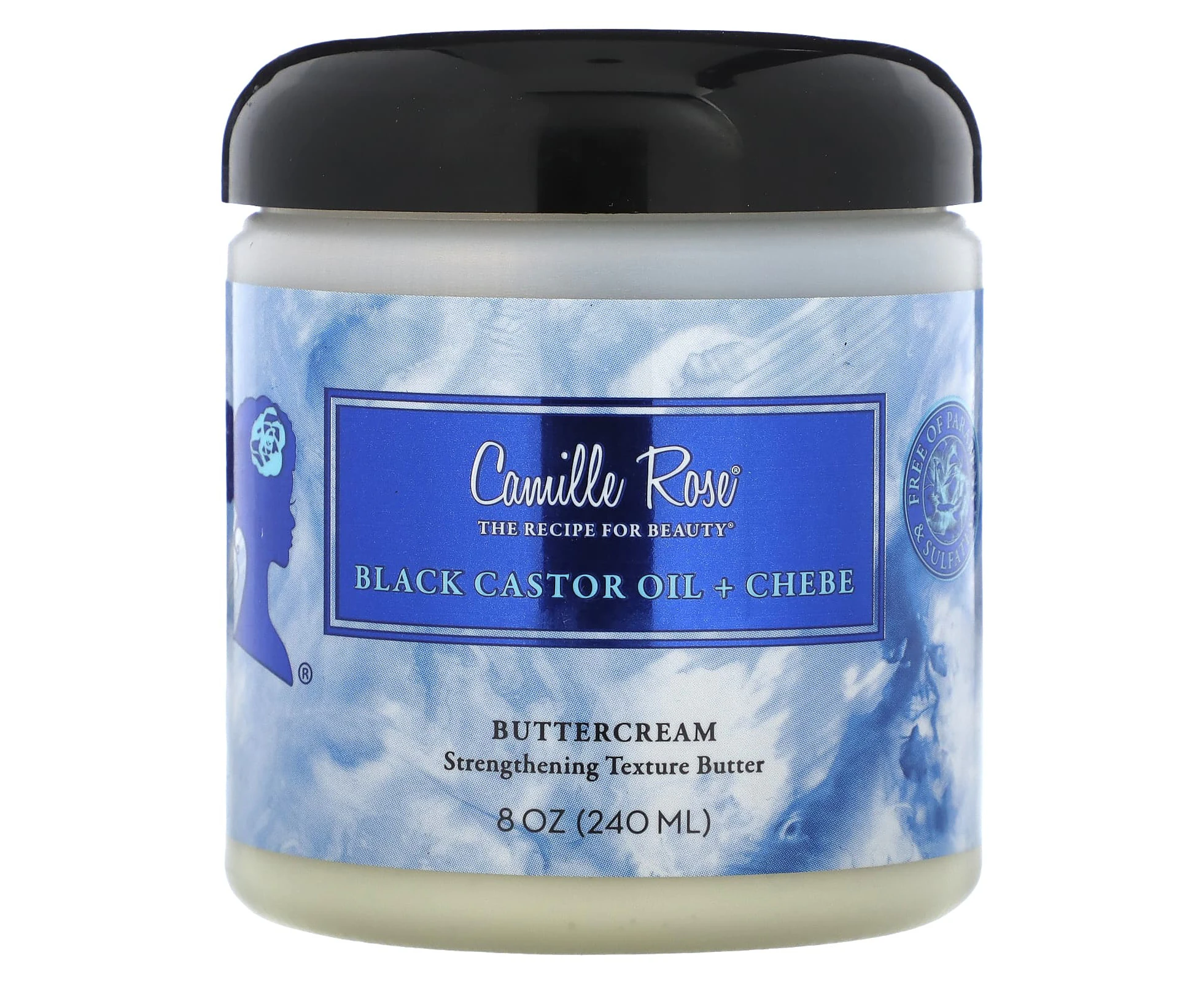 Camille Rose Black Castor Oil + Chebe Strengthening Butter Cream 240mL(8oz)