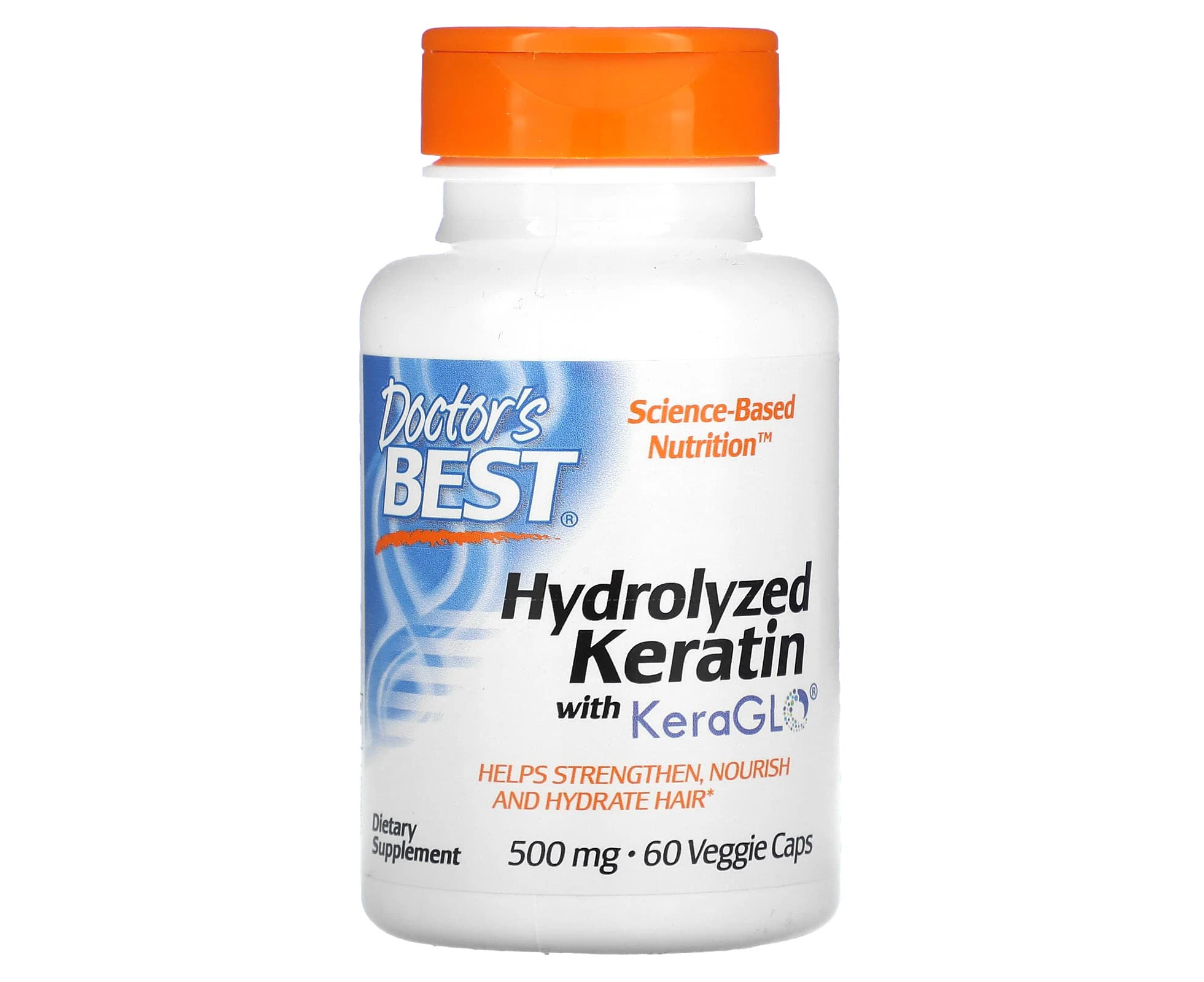 Doctor's Best, Hydrolyzed Keratin, 500 mg, 60 Veggie Caps