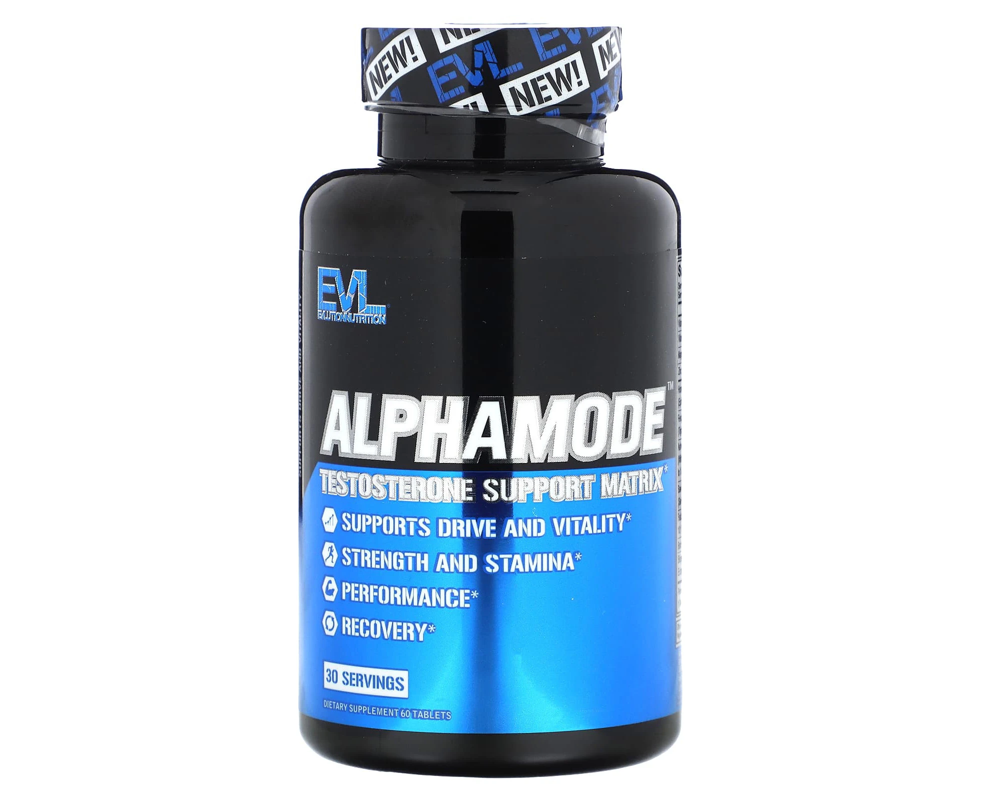 EVLution Nutrition, Alphamode, Testosterone Support Matrix, 60 Tablets