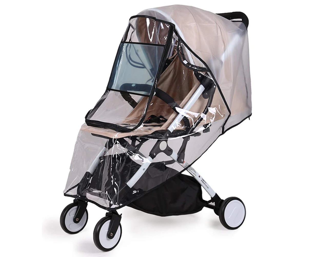 Transparent Stroller Rain Cover Universal Waterproof Shield Baby Stroller Pushchair Pram Rain Cover