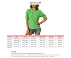 Women Short Sleeve Crewneck Top Casual Fashionable Loose Hem Plain Color Puff Sleeve T Shirt Blouse Green S