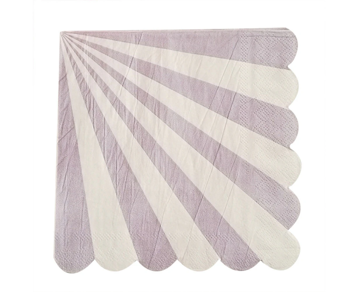 20 Pcs Paper Napkins Party Napkins Tissues Tableware For Wedding Birthday Party Purple