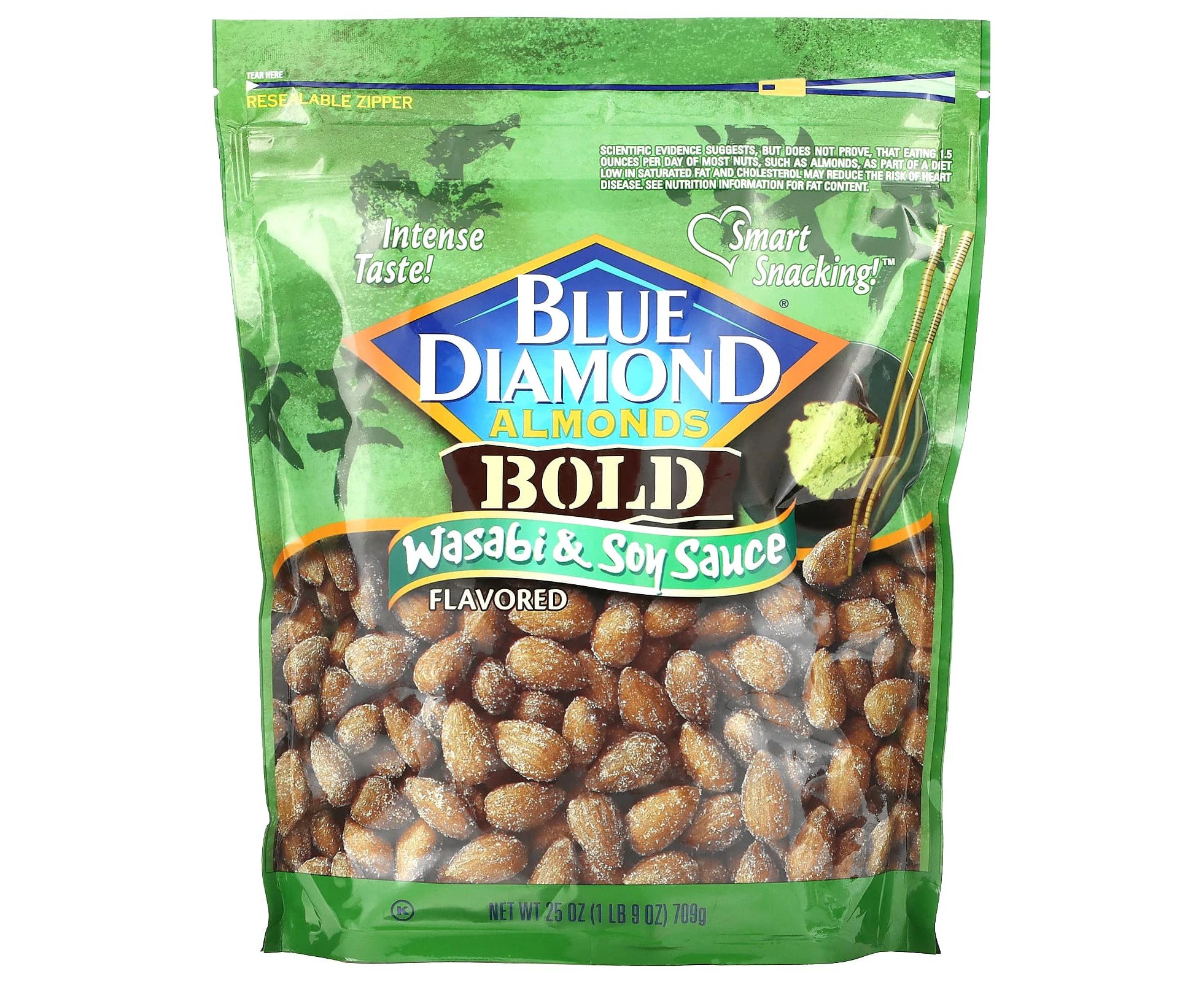 Blue Diamond, Almonds, Bold, Wasabi & Soy Sauce, 25 oz (709 g)