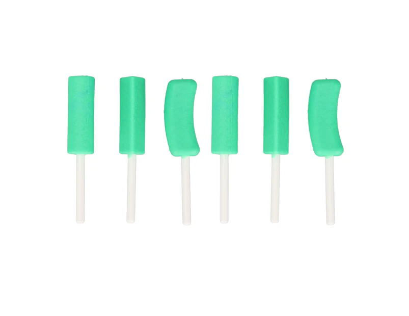 6Pcs Orthodontic Chewies Men Women Home Travel Portable Hygienic Silicone Aligner Tray Seaters Accessory Green Mint Flavor