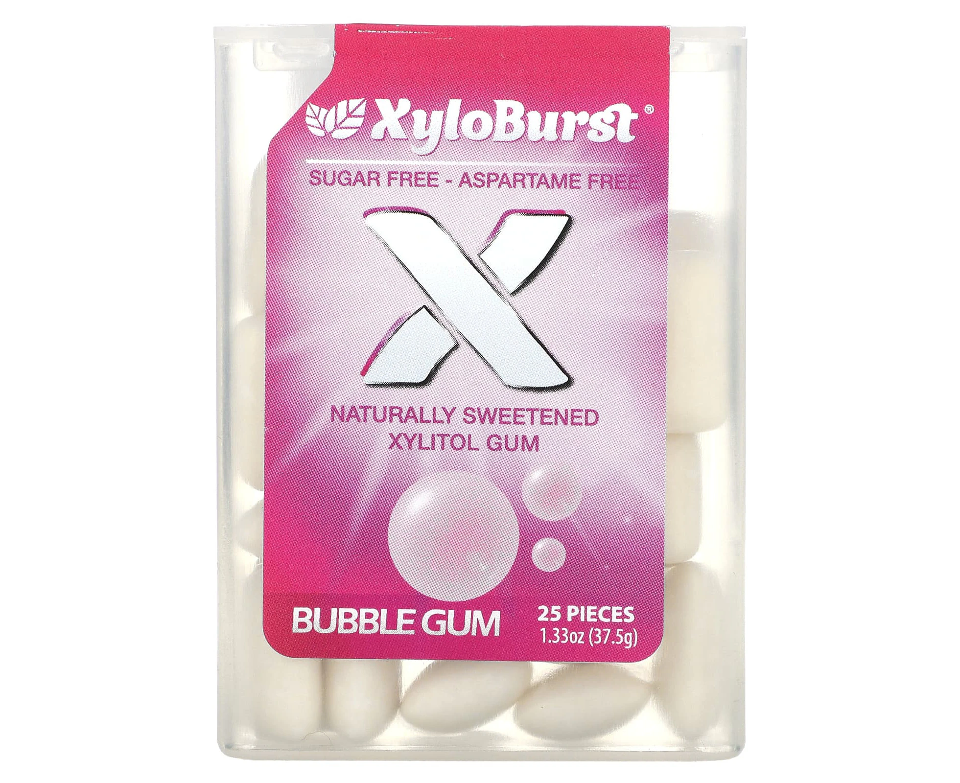 Xyloburst, Xylitol Gum, Bubble Gum, 25 Pieces