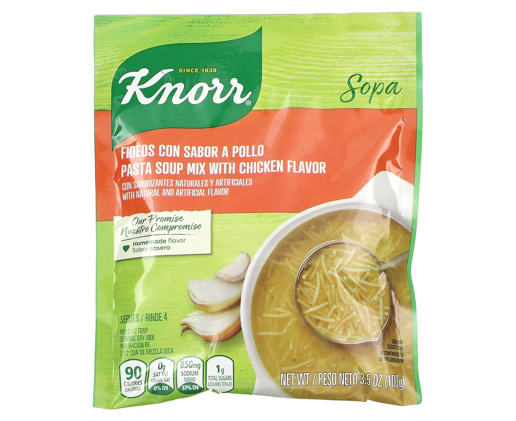 Knorr, Pasta Soup Mix With Chicken Flavor, 3.5 oz (100 g)