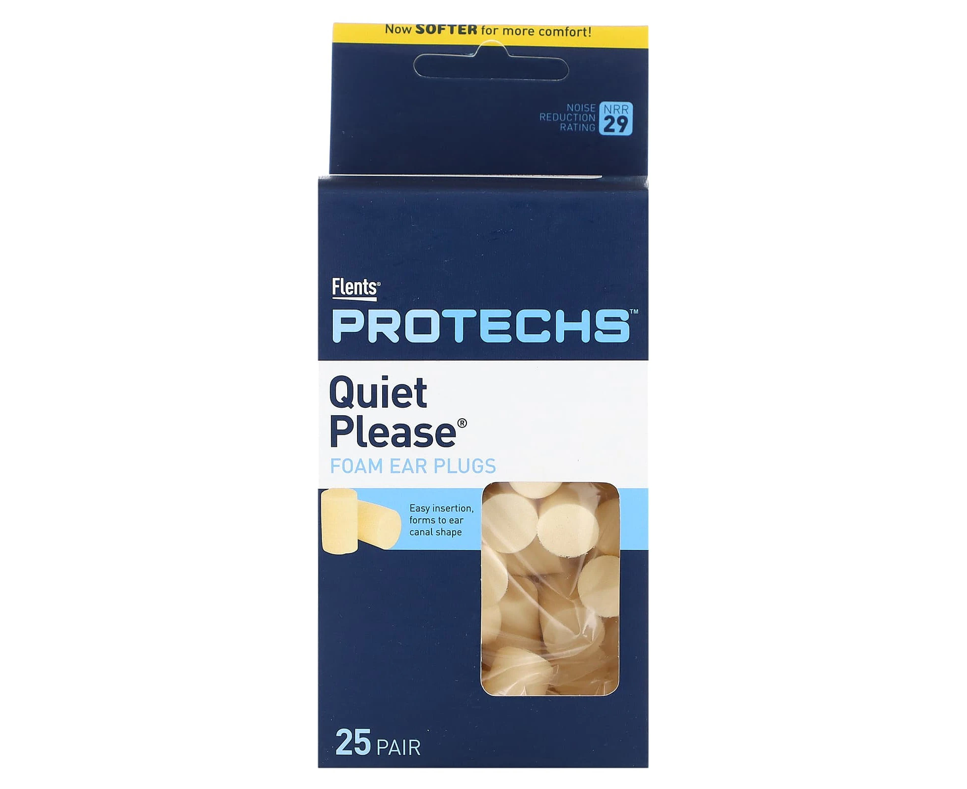 Flents, Protechs, Quiet Please, Foam Ear Plugs, 25 Pair