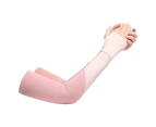 Unisex Arm Sleeves Spliced Uv Protection Arm Cover Extended Ice Silk Arm Cooling Sleeves For Outdoors Driving Cycling  Fishing