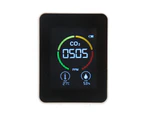 Carbon Dioxide Detector Large Screen Semiconductor Sensor Air Quality Monitor With Temperature Humidity Testing For Home White