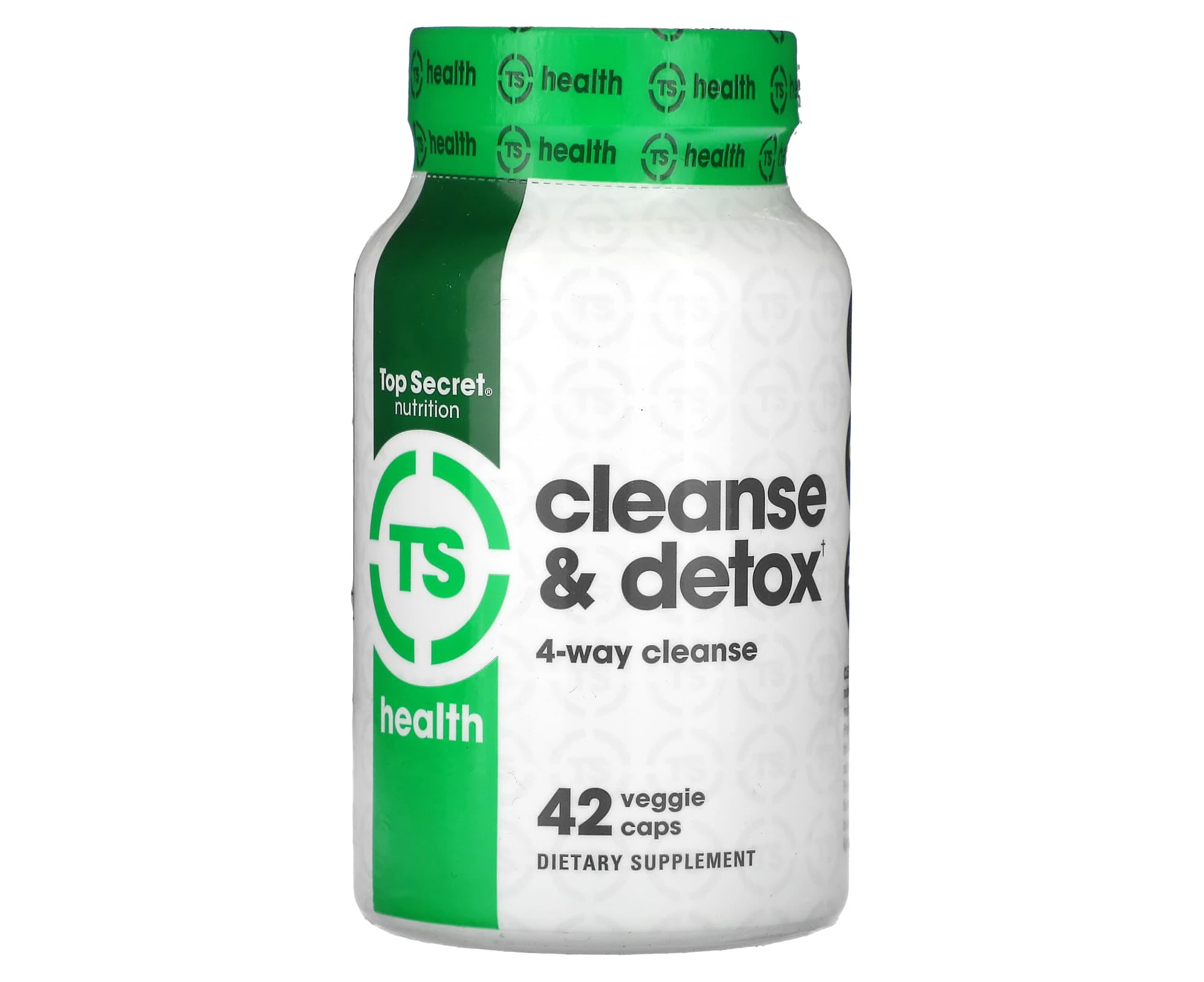 Top Secret Nutrition, Health, Cleanse & Detox, 42 Veggie Caps