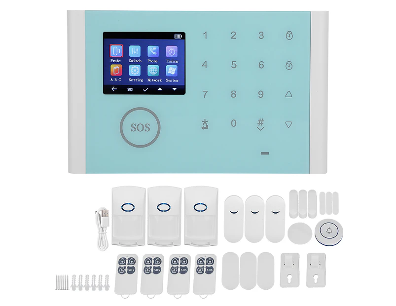 Cs118 Wifi+Gsm+Gprs Multi-Language Intelligent Voice Home Anti-Theft Alarm System 110-230V Ac