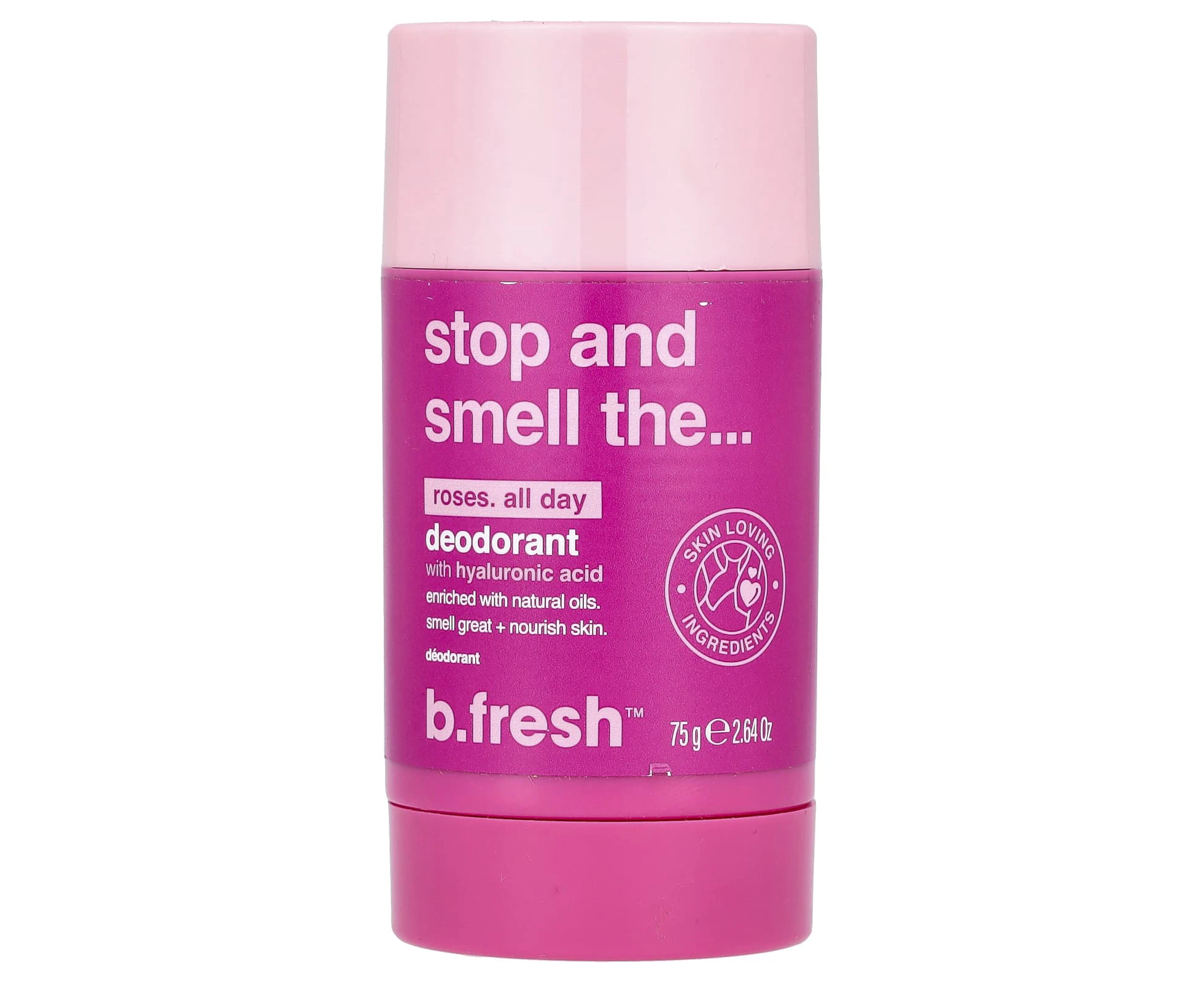 b.fresh, Deodorant with Hyaluronic Acid, Roses All Day, 2.64 oz (75 g)