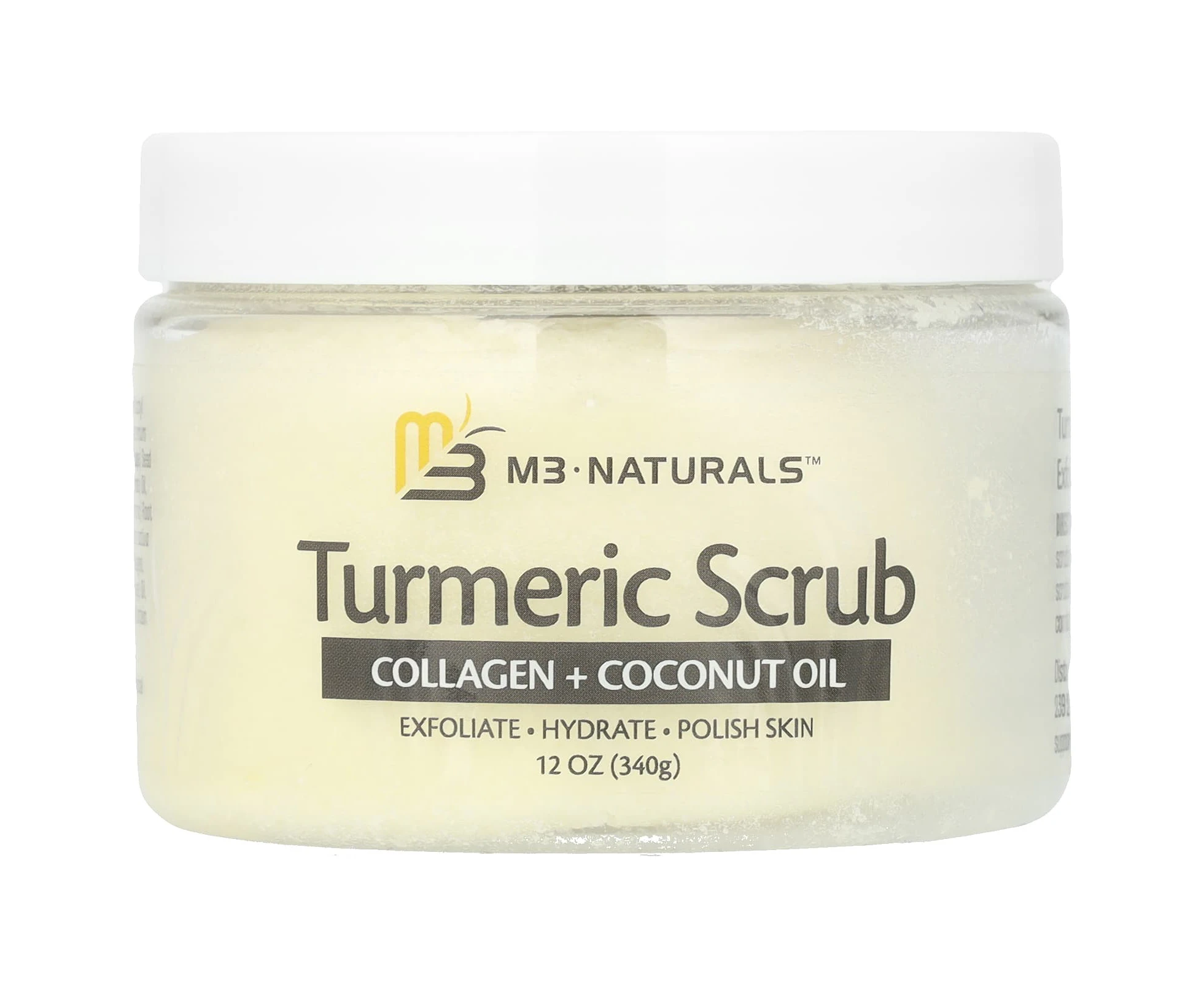 M3 Naturals, Turmeric Scrub, 12 oz (340 g)