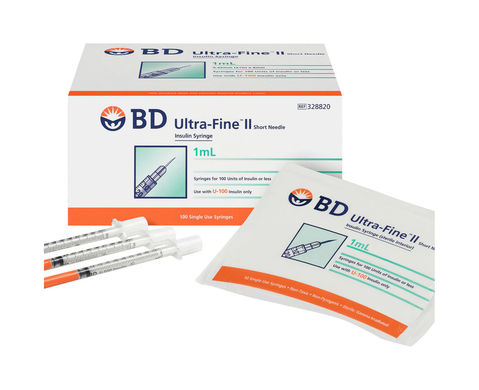 BD Ultra-Fine 1ml 31g 6mm Syringe 100 Pack