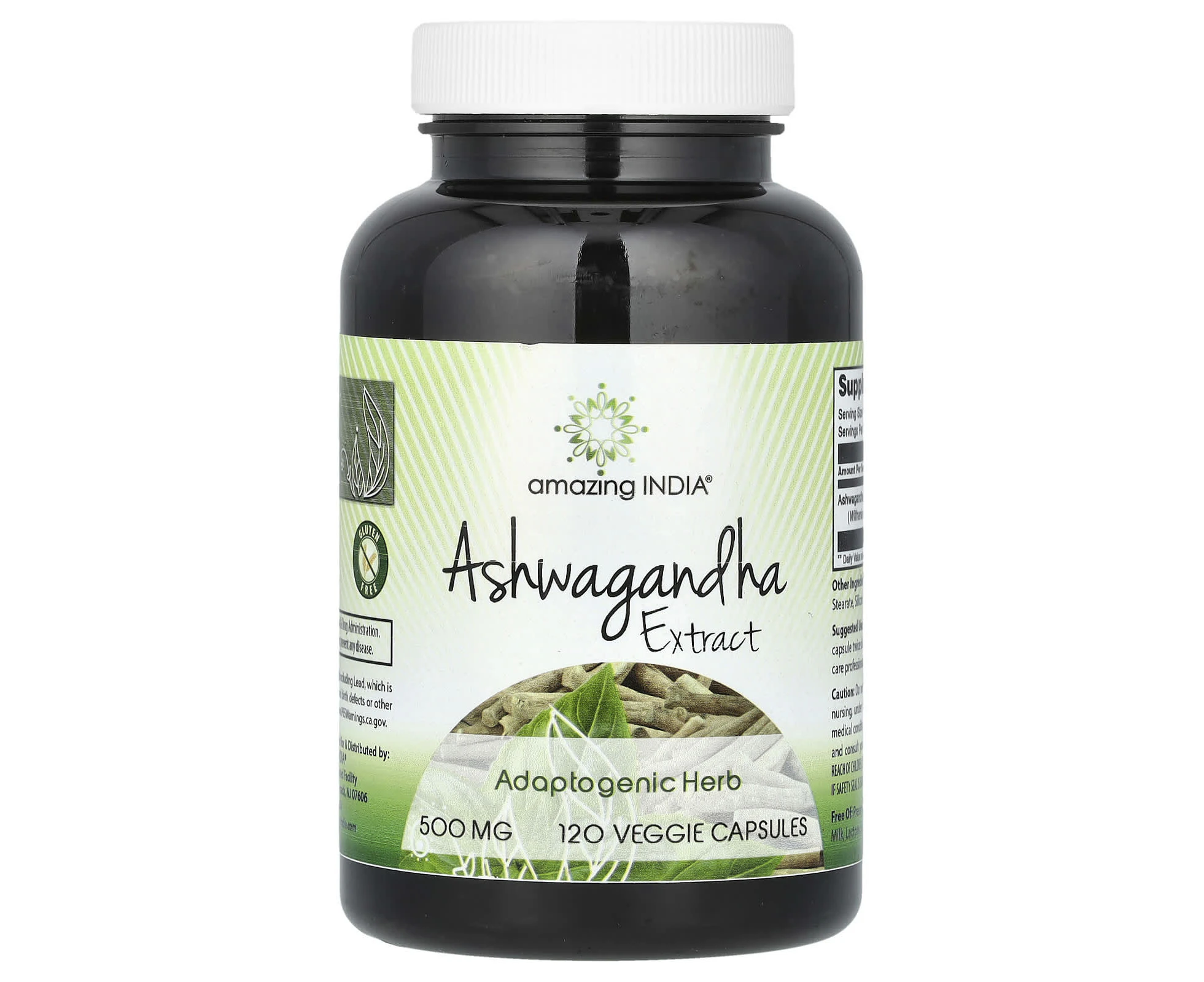 Amazing India, Ashwagandha Extract, 500 mg, 120 Veggie Capsules