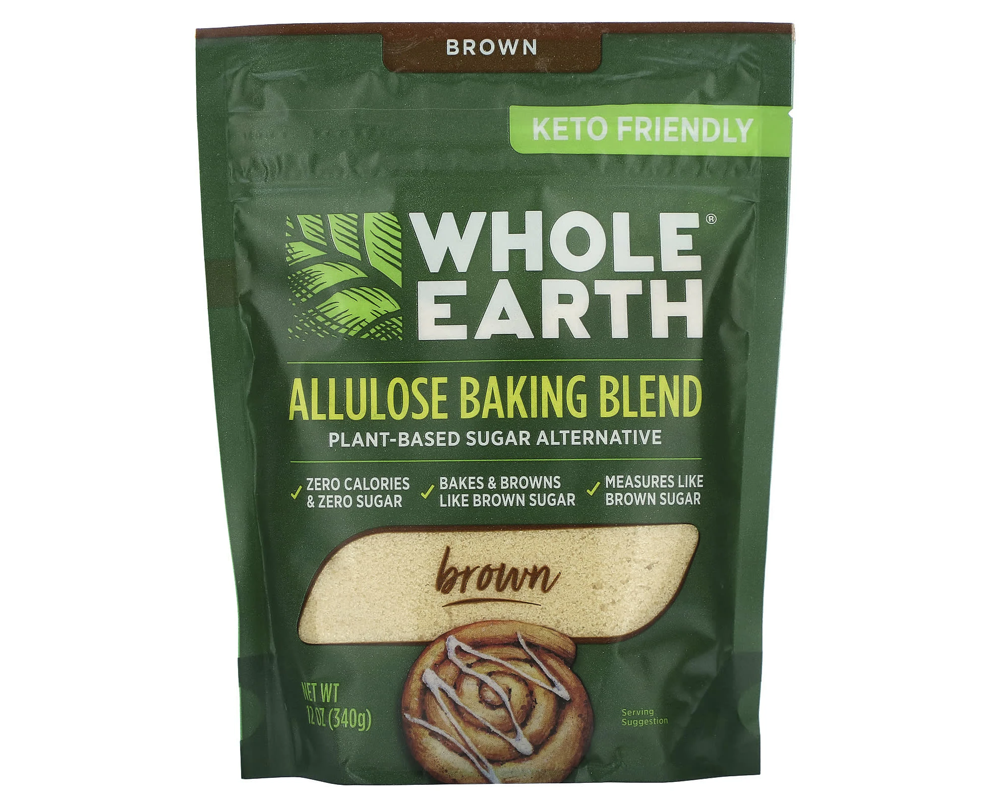 Whole Earth, Allulose Baking Blend, Brown, 12 oz (340 g)