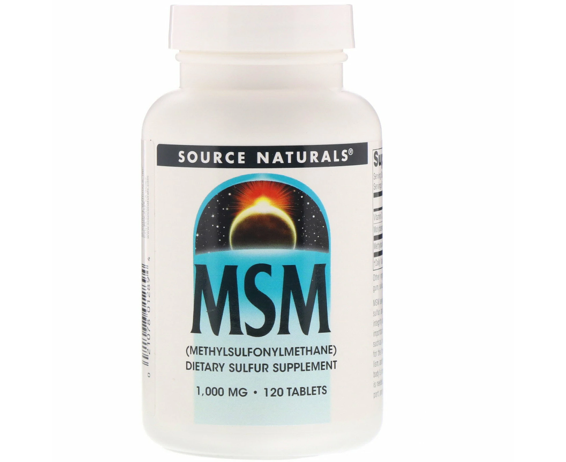 Source Naturals, MSM (Methylsulfonylmethane), 1,000 mg, 120 Tablets