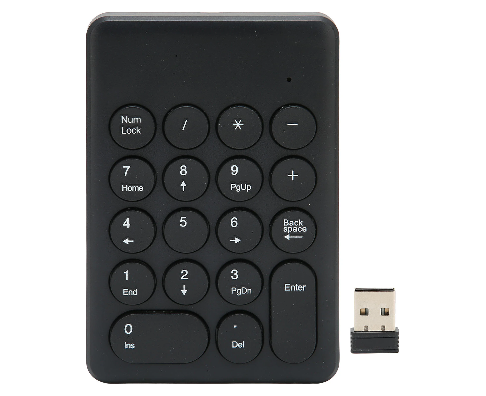 Numeric Keyboard: 18 Keys, Ergonomic Tilt Design, 2.4GHz Wireless - Mini Numeric Keypad