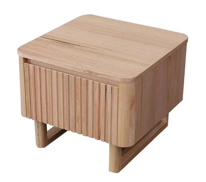 MD Oscar Solid Timber 1 Drawer Lamp Table