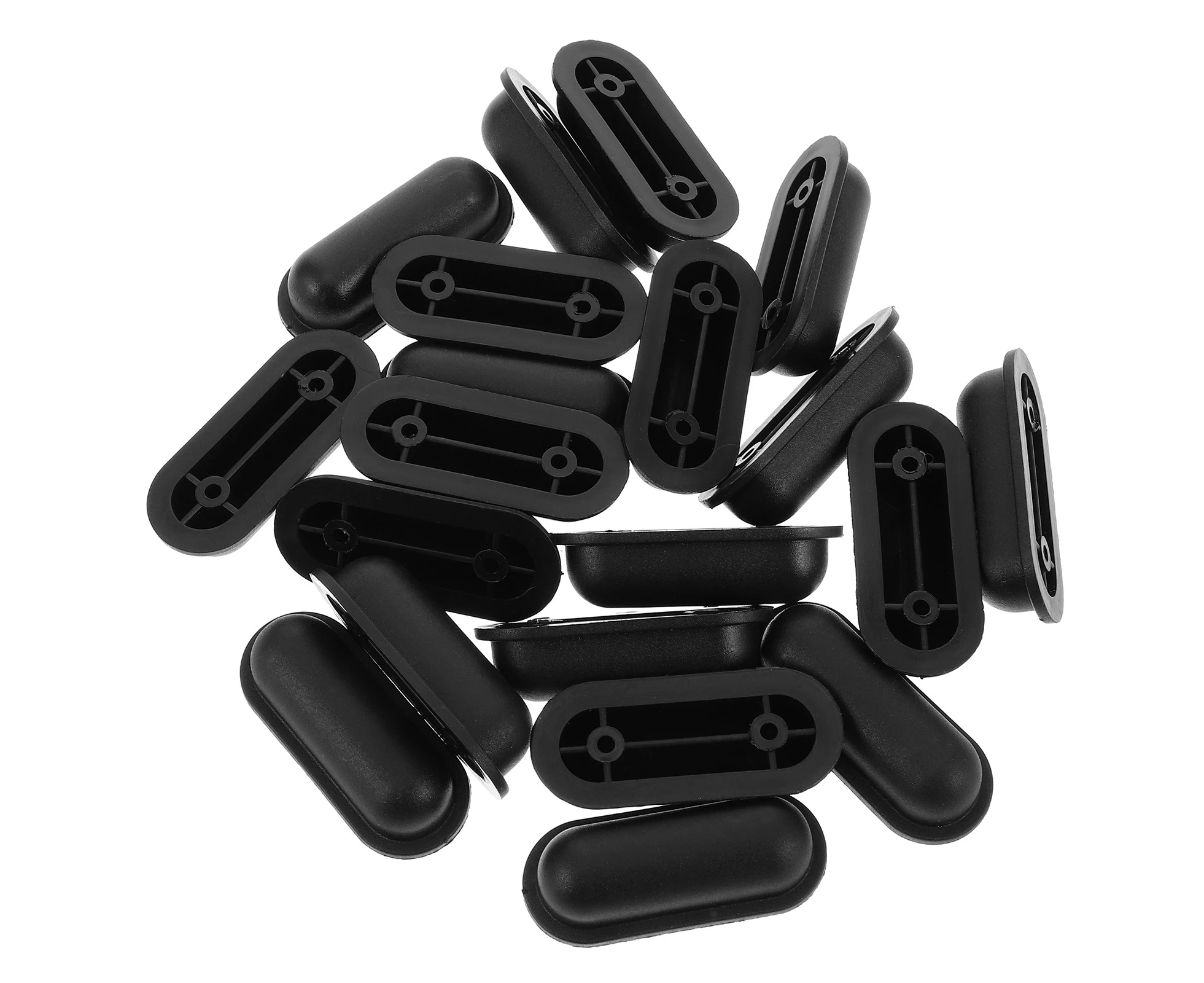 20Pcs Luggage Bottom Side Stand Feet Baggage Replacement Stud Foot Feet Pads For All Suitcase Black Black