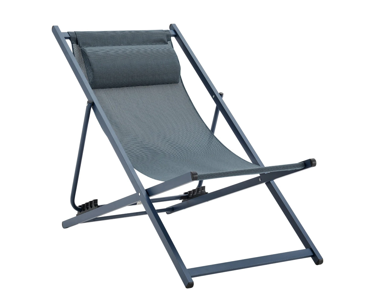 Wyatt Outdoor Chair Beach Pool Lounger Blue