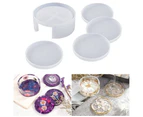 Coaster Mold Round Silicone Mold Cup Mat Epoxy Resin Mold Home Tabletop Decoration