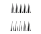 10PCS Stainless Steel Cream Horn Molds Baking Cones Cream Horn Forms Ice Cream Mold Standing Cone Shape