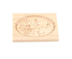 Campanula Flower Cookie Mold Portable Home Wooden Gingerbread Cookie Mold