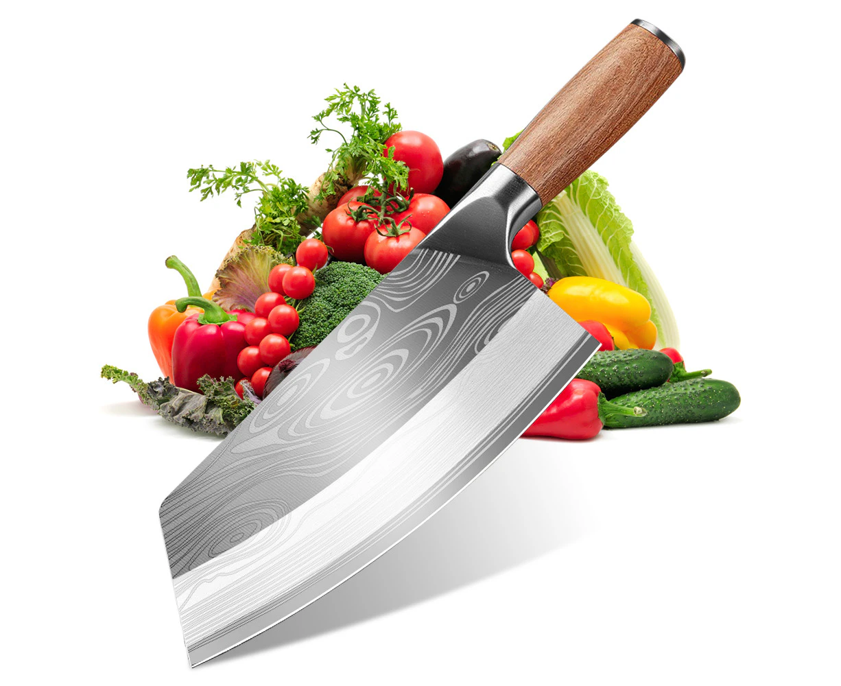 Cleaver Knife Japanese Kitchen Knife Master Chef Cleaver Cutting Chopping Stainless Steel Chopper