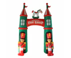 Christmas Decoration Inflatable 300cm Nutcrackers Arch Lit Outdoor Decoration