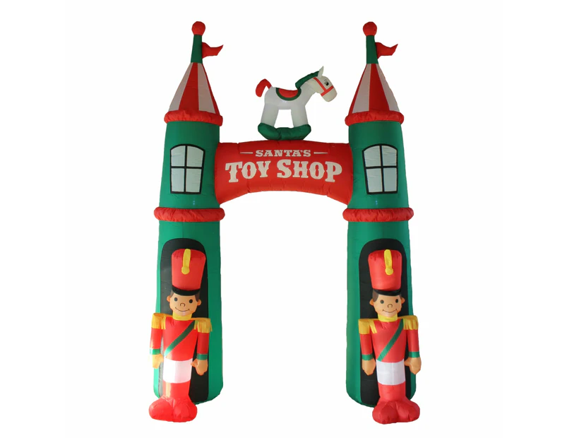 Christmas Decoration Inflatable 300cm Nutcrackers Arch Lit Outdoor Decoration