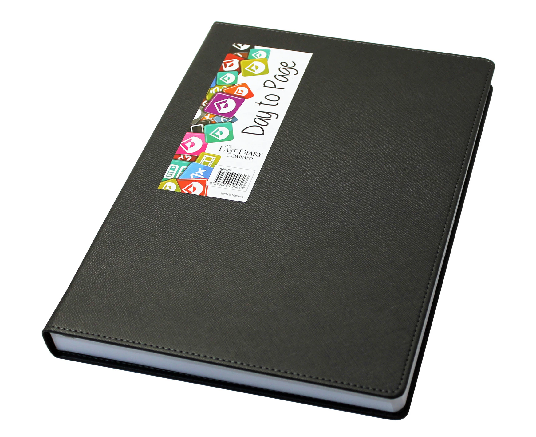 2025 Diary Becall A4 Day to Page Casebound Black Last Diary Company BA41BK