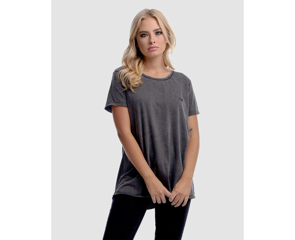 DVNT Womens Streetwear Fashion Balista Tee - Grey