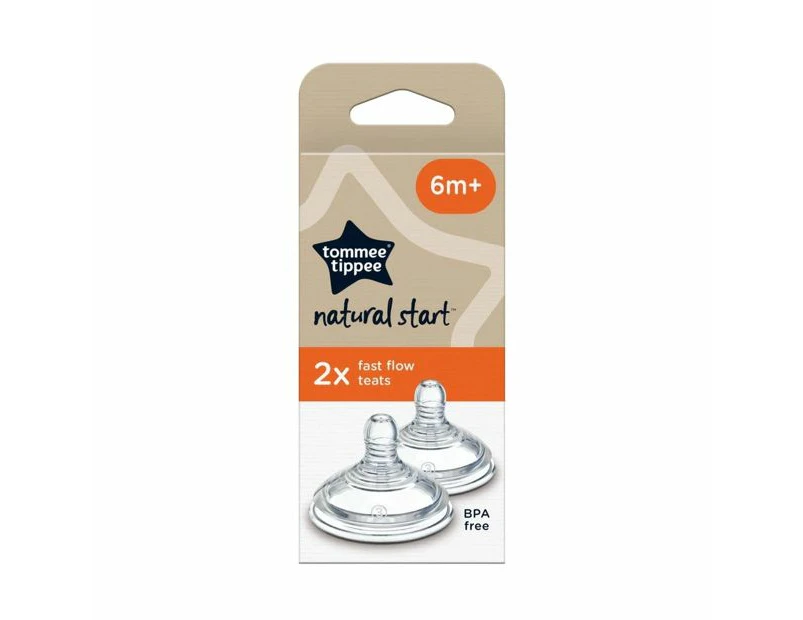 2 Pack Tommee Tippee Fast Flow Teats