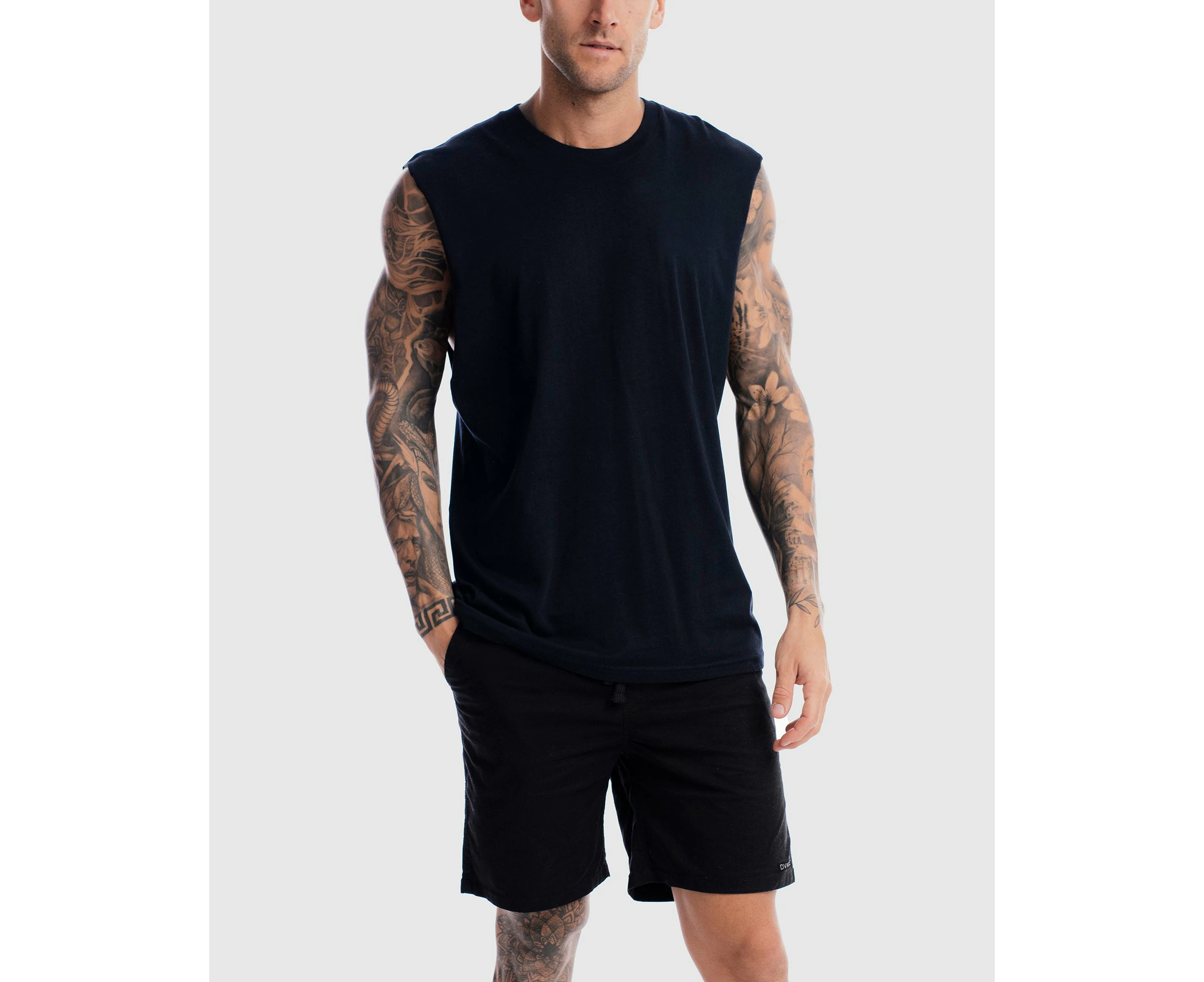 Counter Culture Mens Streetwear Fashion Absent Tank - Ink