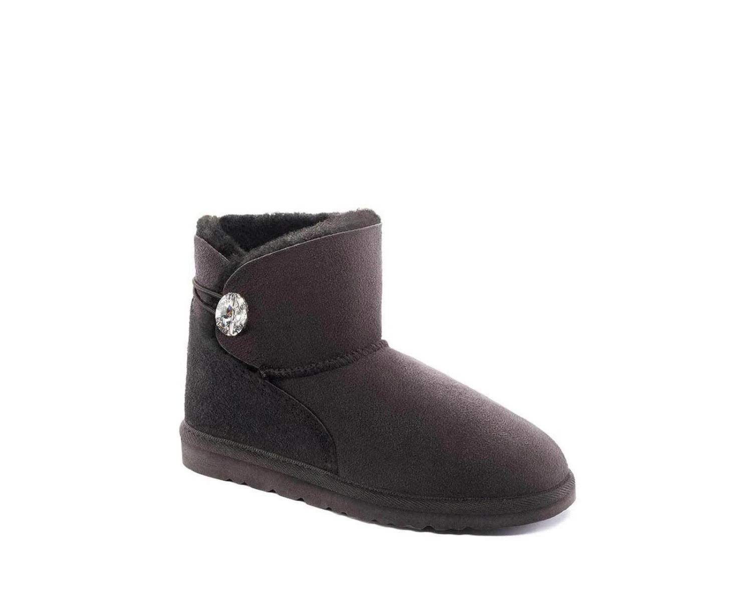 UGG Australia Zsa Zsa Mini Boots in Chestnut|Chocolate|Black Colours - Black