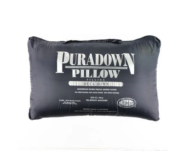 Puradown Australian Made 80% Duck Down Pillow