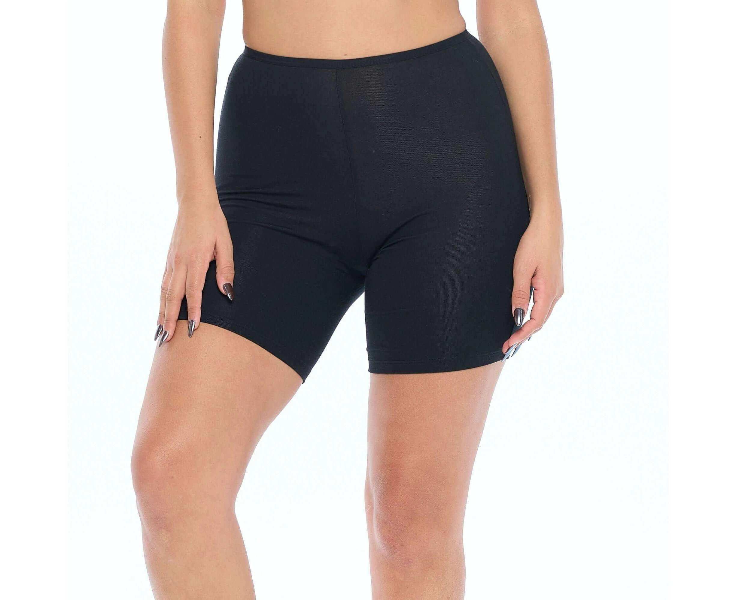 Womens Lux Cotton Anti Thigh Chafing Underwear Short 7"