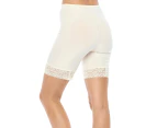 Moisture Wicking Cool Anti Chafe Slip Short With Leg Lace 7"