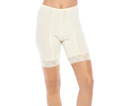 Moisture Wicking Cool Anti Chafe Slip Short With Leg Lace 7"