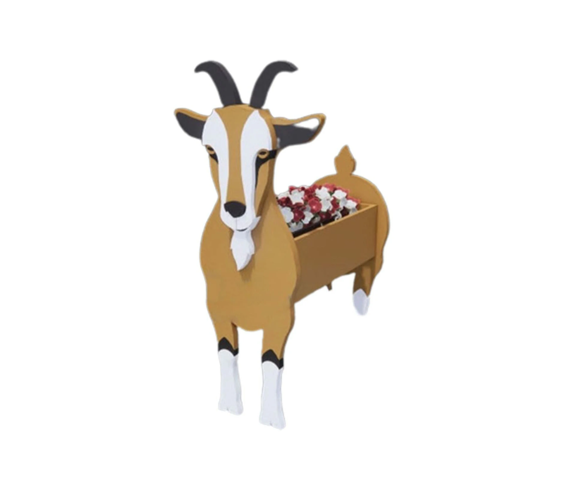 Independent station Amazon cross-border planter cow flower pot outdoor planting goat outdoor decoration assembly set horse 34*24